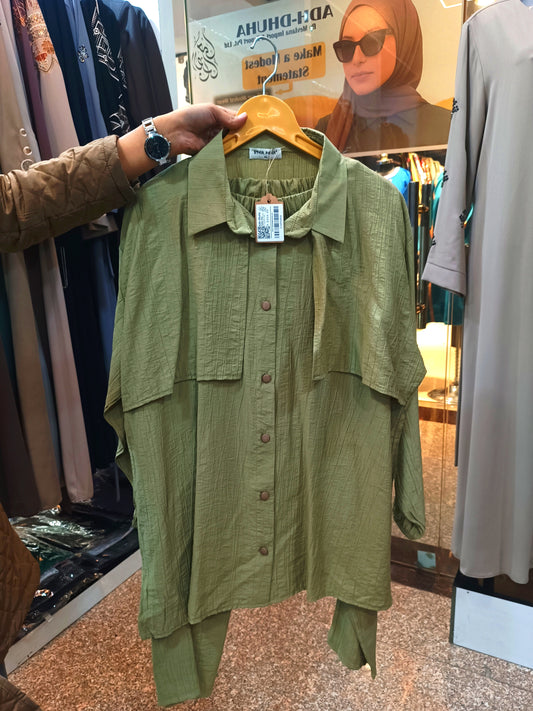 STARPARK COORD SET PALE GREEN
